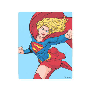 Impresión En Metal Supergirl Volando hacia arriba Ilustracion