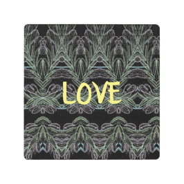 Impresión En Metal Swirls Soft Amor