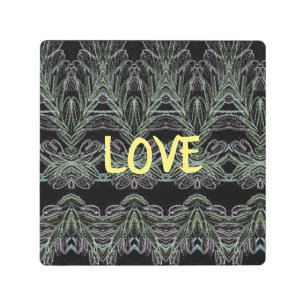 Impresión En Metal Swirls Soft Amor