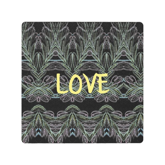 Impresión En Metal Swirls Soft Amor (Anverso)