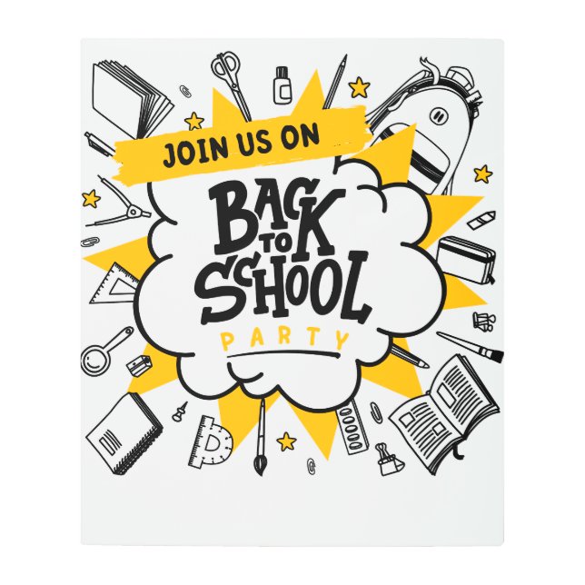 Impresión En Metal tableros de anuncios de bienvenida (Anverso)