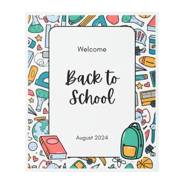 Impresión En Metal tableros de anuncios de bienvenida (Anverso)