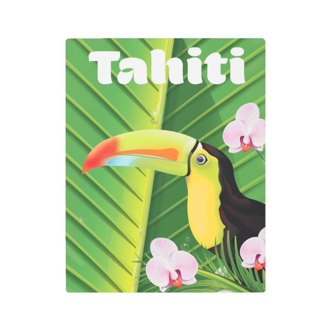 Impresión En Metal Tahití Toucan (Anverso)