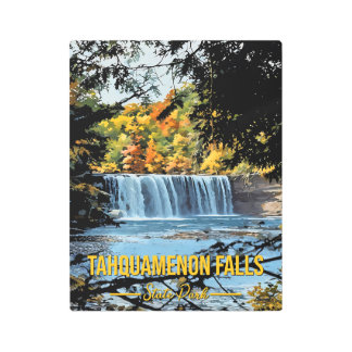 Impresión En Metal Tahquamenon Falls Vintage Style