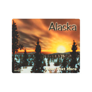 Impresión En Metal Taiga Sun - Alaska