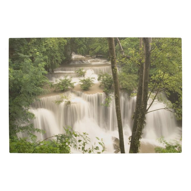 Impresión En Metal Tailandia: Catarata de Huai Mae Khamin (Anverso)