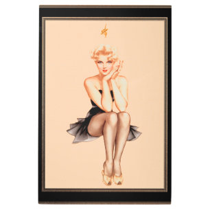 Impresión En Metal Tapa de Varga Chica de Alberto Vargas