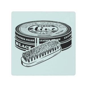 Impresión En Metal Tapón de esmalte de zapatos negros