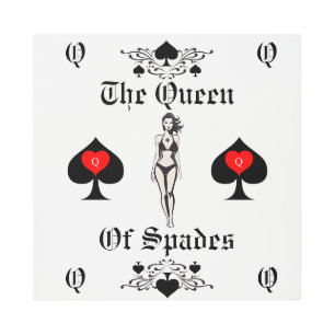 Impresión En Metal Tarjeta Tarot Thunder_Cove Reina de espadas