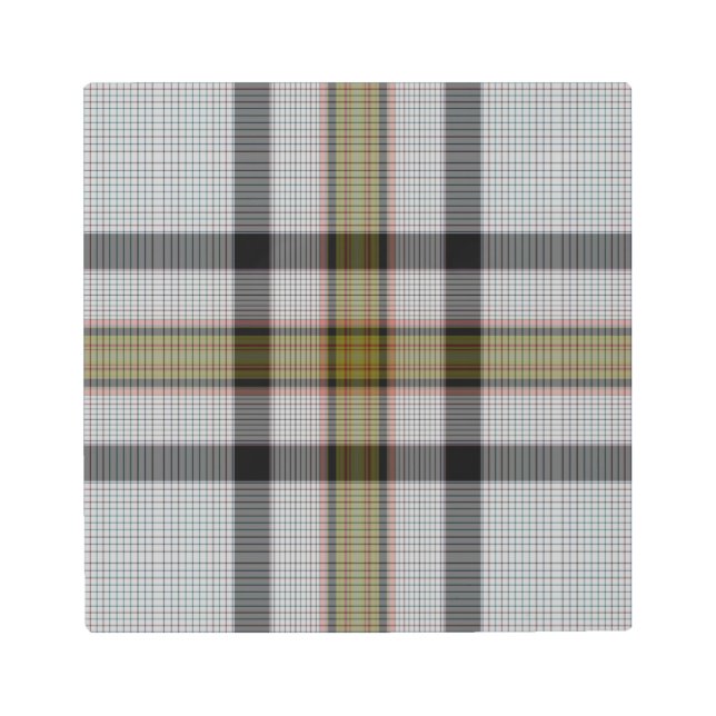 Impresión En Metal Tartan Plaid (Anverso)