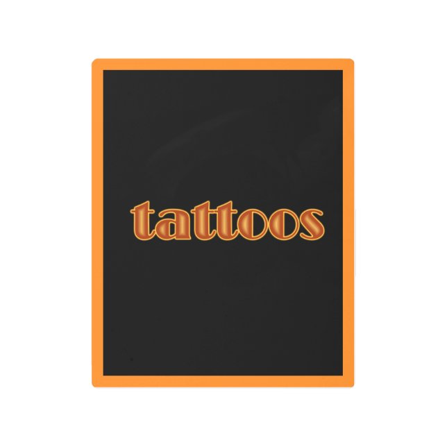 Impresión En Metal tatuajes (Anverso)