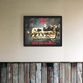 Impresión En Metal Te amo a los bits de taladros de taller