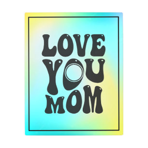 Impresión En Metal Te amo mamá - Día de la Madre