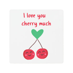 Impresión En Metal Te Amo Mucho Valentín