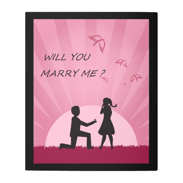 IMPRESIÓN EN METAL ¿TE CASARÁS CONMIGO? (Anverso)