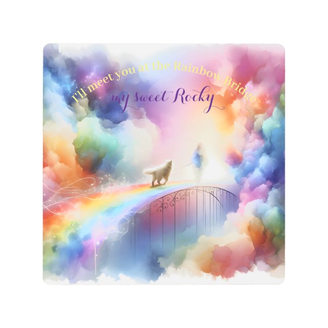 Impresión En Metal Te veré en el Puente del Arcoíris (Anverso)