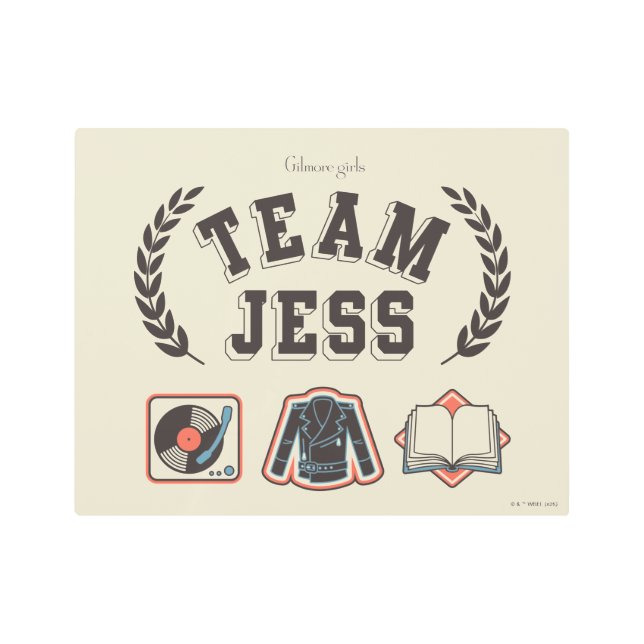 Impresión En Metal Team Jess Gilmore Girls Design (Anverso)