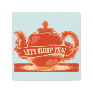 Impresión En Metal Teapot Funny Bebe Tea