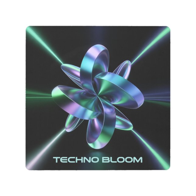 Impresión En Metal Techno Bloom (Anverso)