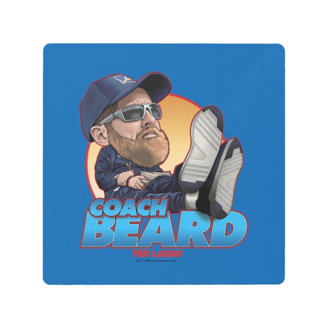 Impresión En Metal Ted Lasso | Coach Beard Bobblehead (Anverso)