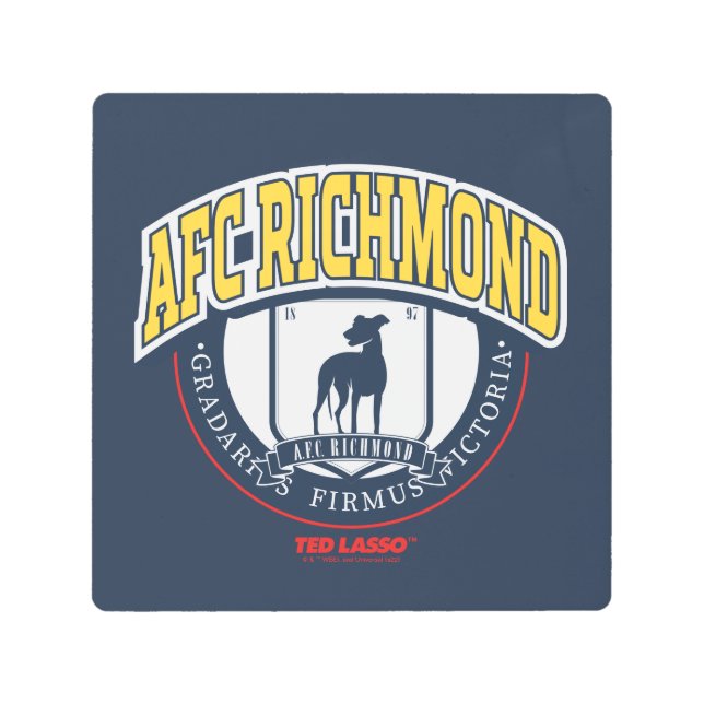 Impresión En Metal Ted Lasso | Insignia del Círculo Atlético de Richm (Anverso)