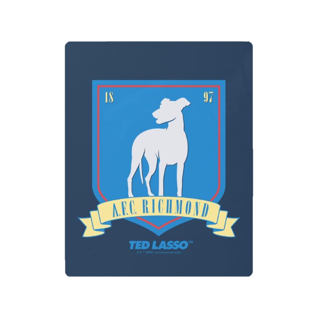 Impresión En Metal Ted Lasso | Logo del equipo AFC Richmond (Anverso)