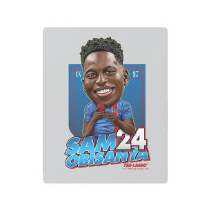 Impresión En Metal Ted Lasso   Sam Obisanya Bobblehead