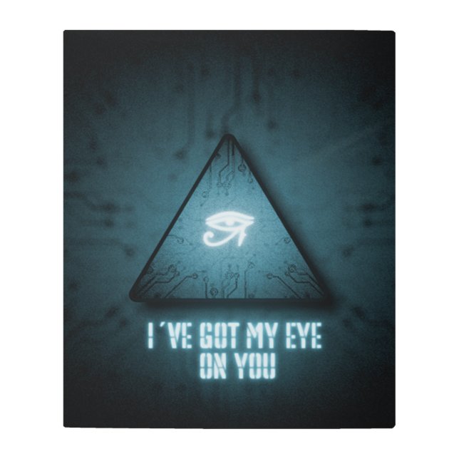 Impresión En Metal Tengo mi ojo en ti (Anverso)