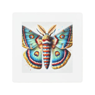 Impresión En Metal Tent Caterpillar Moth 160924IREF216 - Watercolor