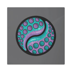 Impresión En Metal Tentacle Yin Yang