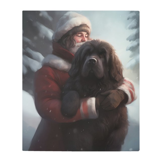 Impresión En Metal Terranova Con Navidades festivos de Santa Claus (Anverso)