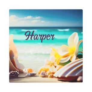 Impresión En Metal Tesoros de playa