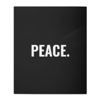 Texto en blanco y negro sobre la paz contra la gue