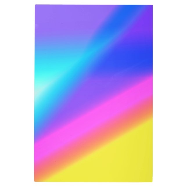 Impresión En Metal textura abstracta rosa azul amarillo rosa METALIZA (Anverso)