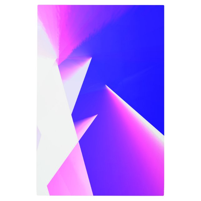 IMPRESIÓN EN METAL TEXTURA BLANCA PURPLE BLUE PINK ABSTRACT (Anverso)