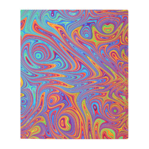 Impresión En Metal texturas psicodélicas