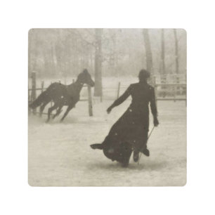 Impresión En Metal The Horse Trainer By Felix Thiollier 1899