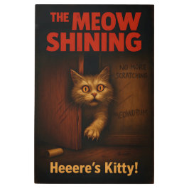 Impresión En Metal The Meow Shining Cat Parody