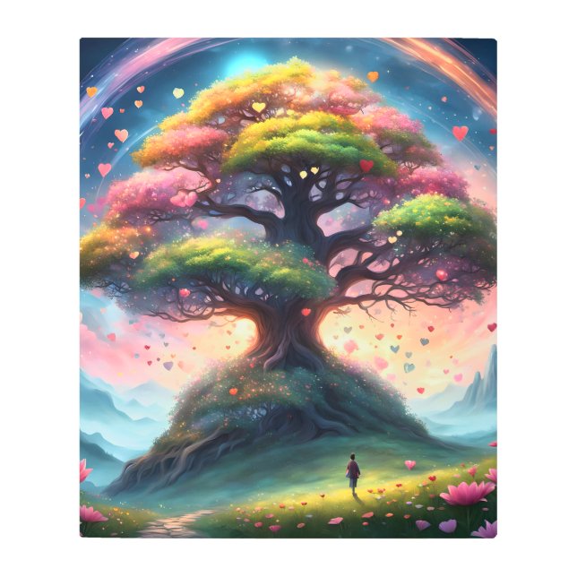 Impresión En Metal The Rainbow Tree Metal Art (Anverso)