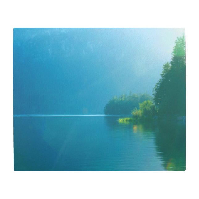 Impresión En Metal Tiempo de verano en el lago Eibsee (Anverso)