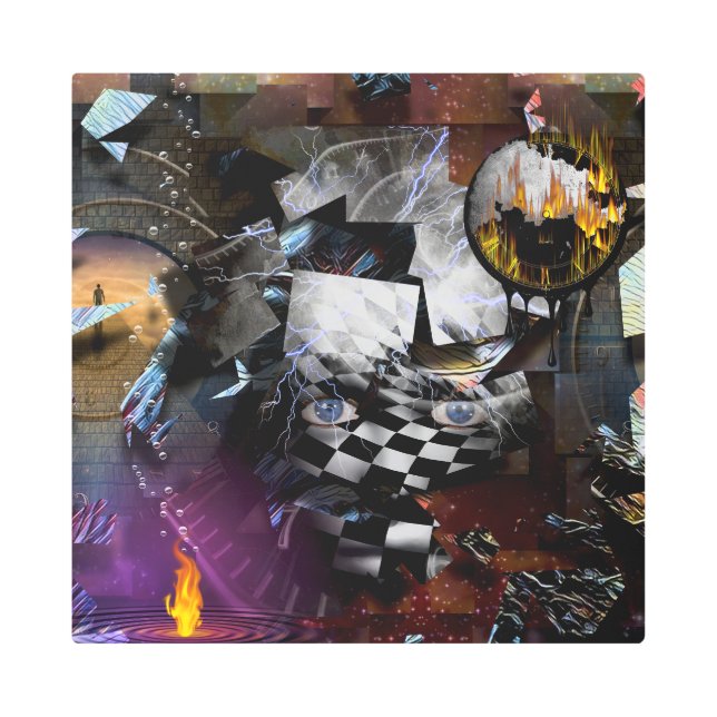 Impresión En Metal Tiempo e imaginación (Anverso)