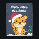 Impresión En Metal Tiger Christmas Snow Winter Animals Tiger Metal Pr<br><div class="desc">The tiger for Christmas with fairy lights. Funny animals with gifts and snow to the holidays. Also funny for Christmas in July. Tigers are sweet animals and perfect for Christmas.</div>