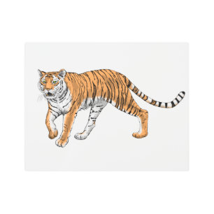 Impresión En Metal Tigre 2