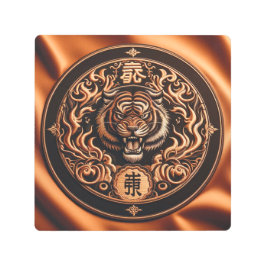 Impresión En Metal Tigre de chocolate