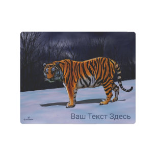 Impresión En Metal Tigre de Siberia