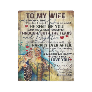 Impresión En Metal To My Wife Gift   Holiday Funny Gift