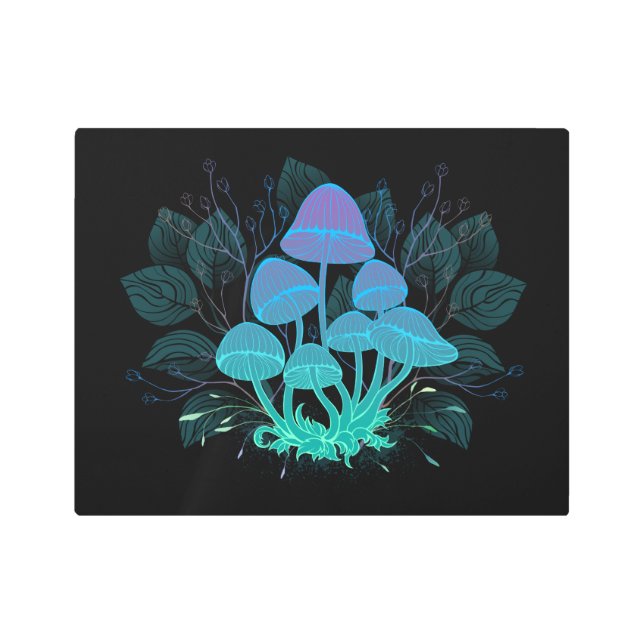 Impresión En Metal Toadstools en Bushes (Anverso)