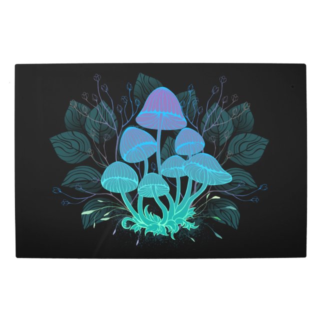 Impresión En Metal Toadstools en Bushes (Anverso)