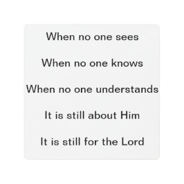 Impresión En Metal Todavía Es Para El Señor.