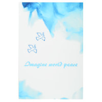 Tonos azules abstraen acuarela Peace Wall Art